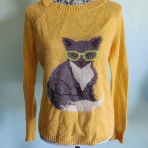 Yellow  Fox/Cat Sweater